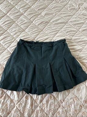Black Pleated Mini Skirt